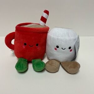 Hallmark Better Together Hot Cocoa & Marshmallow Magnetic Plush Set with Tag